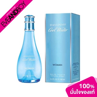 DAVIDOFF - Cool Water Woman EDT (100 ml.) น้ำหอม EVEANDBOY [สินค้าแท้100%]