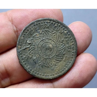 เหรียญอัฐ ดีบุก แท้ 💯% ออกใช้สมัย ร.4 พระมหามงกุฎ-พระแสงจักร รัชกาลที่4 ปี พ.ศ.2405 #ตราช้างในวงจักร #เหรียญ #เงิน โบราณ