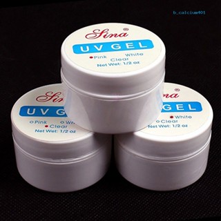 Calciumz เบสไพรเมอร์ Uv เจล สีขาว สีชมพู สําหรับตกแต่งเล็บ 3 สี