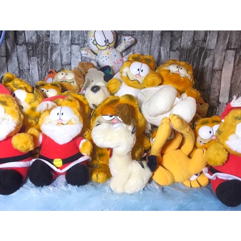 ตุ๊กตาแมวกาฟิว-garfield-cat-แมวสีส้ม-แมวส้ม-การ์ฟีลด์แมวส้มมือสอง-ตุ๊กตาลิขสิทธิ์แท้-ตุ๊กผ้า