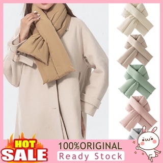[B_398] Thickened Windproof Warm Wide Down Cotton Scarf Women Winter Solid Color Ultra Light Thermal Scarf