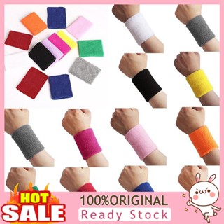 [B_398] 1Pc Wristband Light Weight Cotton Yarn Unisex Tennis Badminton Sweatband for Running