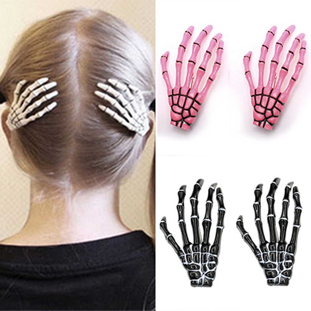 b-398-fashion-punk-skull-paw-exaggerated-skull-bone-claws-hair-ornaments