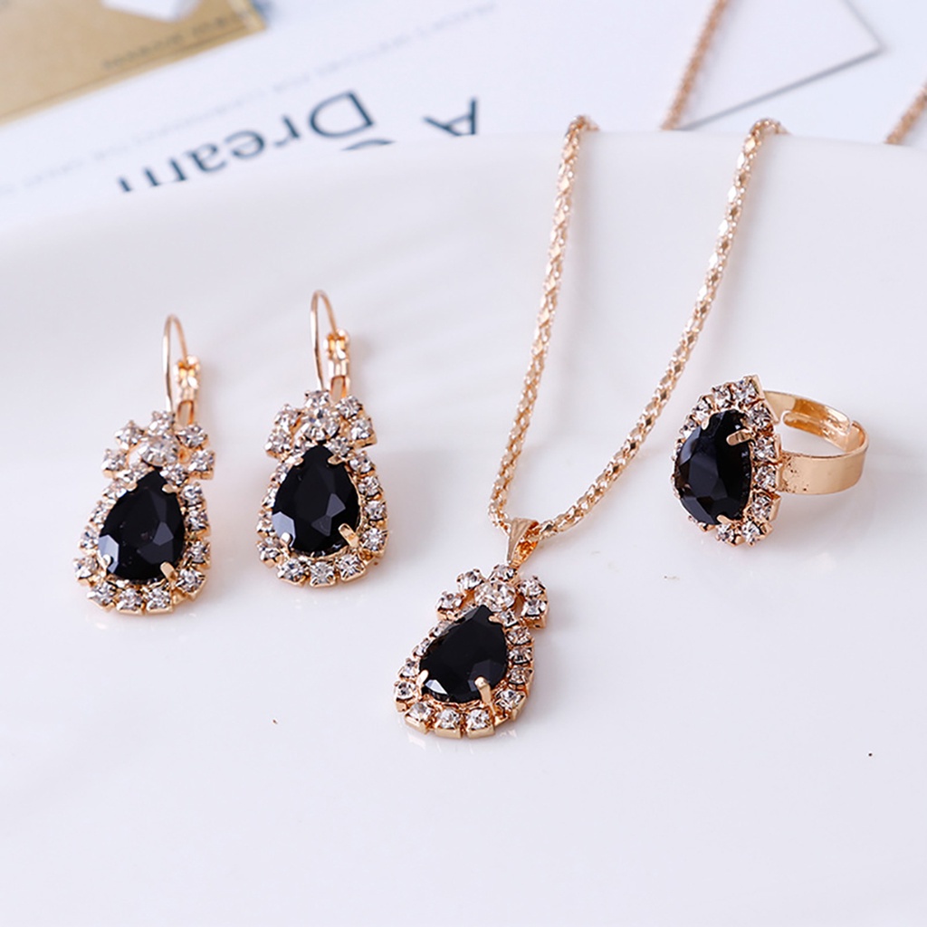 b-398-jewelry-set-eye-catching-easy-women-waterdrop-shiny-necklace-ring-earrings-for-party