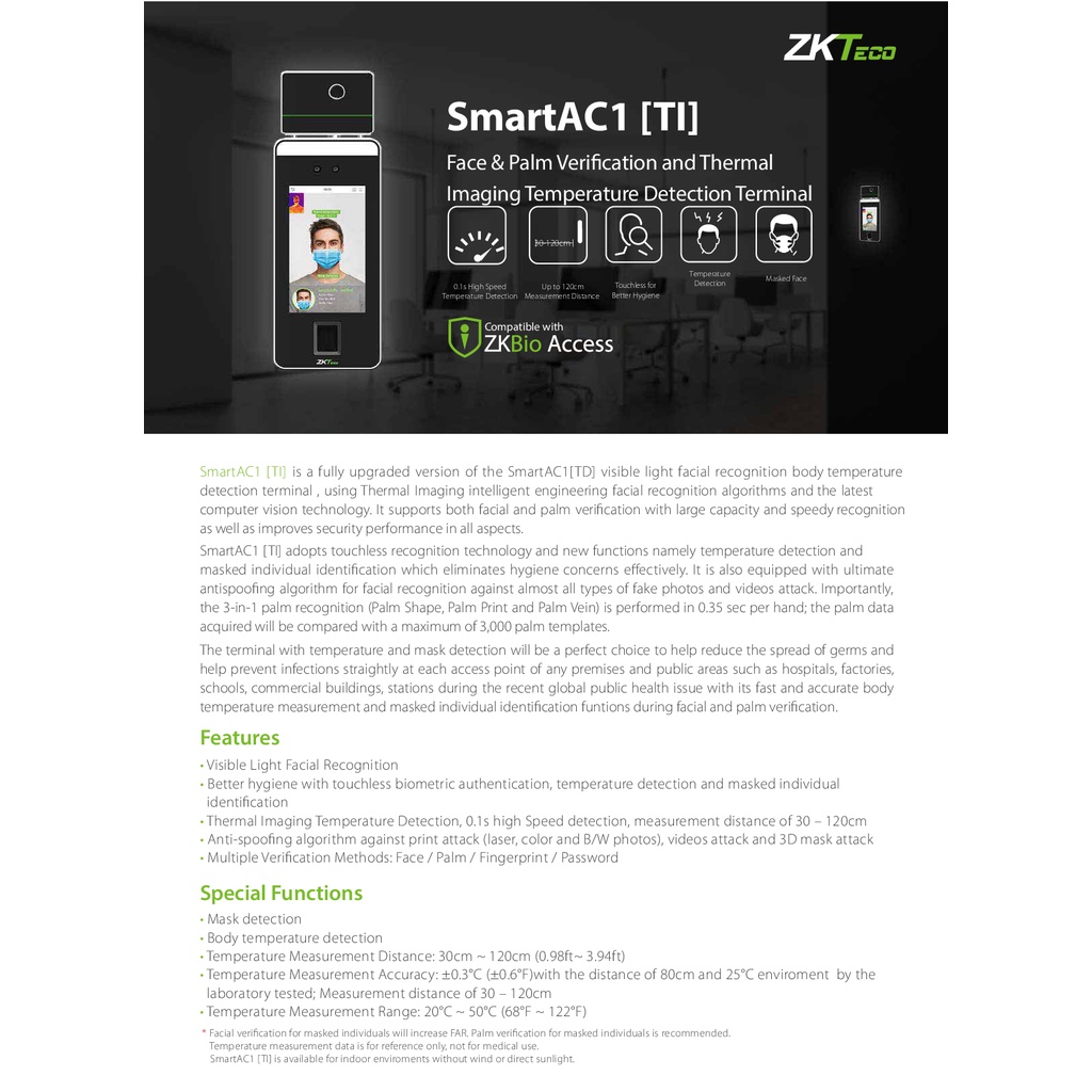 zkteco-smartac1-ti-time-attendance-access-cotrol-เครื่องสแกนนิ้วและใบหน้า-รับประกัน-2-ปี