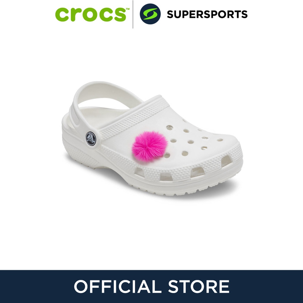 crocs-jibbitz-neon-mini-pink-puff-ball-ตัวติดรองเท้า