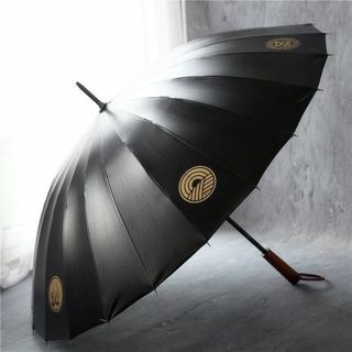 ☎☽™[Tik Tone Explosion] Qimen Dunjia Samurai Sword Hilt Umbrella 24 Bone Reinforced Strong Wind Resistant Long Handle Um