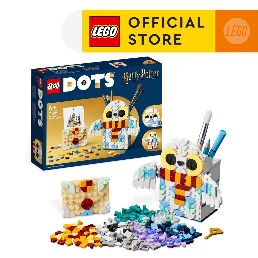 LEGO DOTS 41809 Hedwig Pencil Holder Building Toy Set (518 Pieces) Shopee Thailand