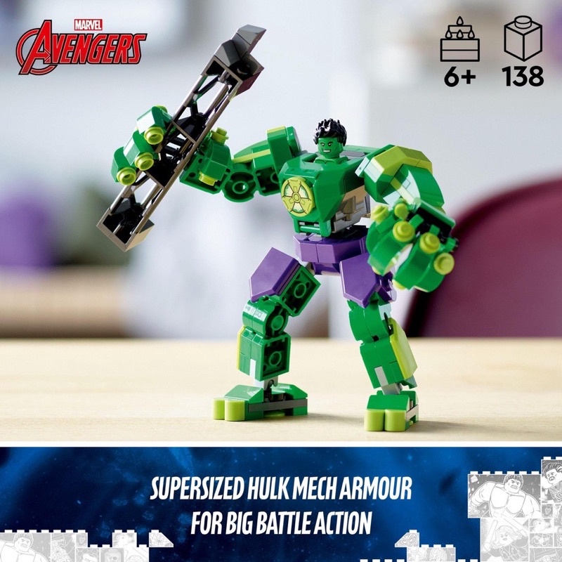 lego-76241-super-heroes-marvel-hulk-mech-armour-v29-ของใหม่-ของแท้-พร้อมส่ง