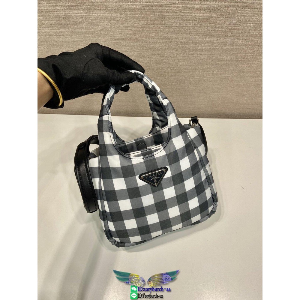 1bg359-pd-checked-pattern-tiny-bucket-handbag-crossbody-shoulder-shopper-tote