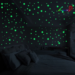 【Ag】สติกเกอร์เรืองแสงในที่มืด รูปดาว สําหรับตกแต่งผนังบ้าน ห้องเด็ก 127 ชิ้น