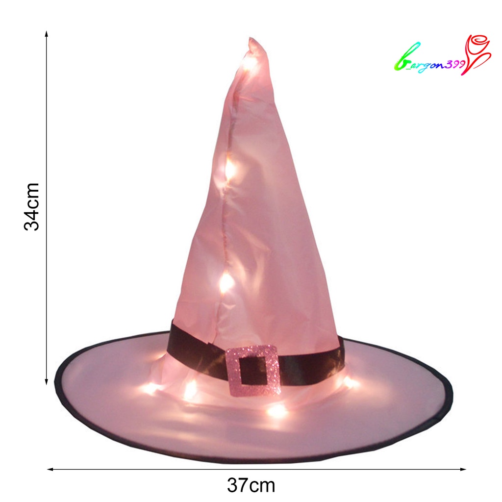 ag-2pcs-halloween-witch-hats-luminous-cosplay-props-polyester-taffeta-party-hanging-ornaments-for