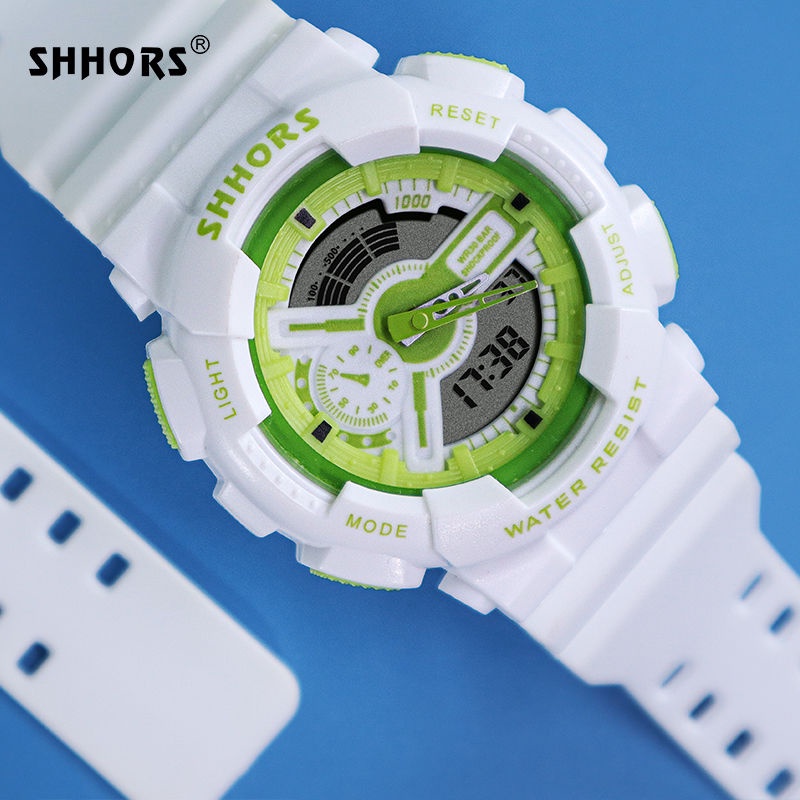 shhors-นาฬิกาดิจิตอลแฟชั่นมัลติฟังก์ชั่นกันน้ำกลางแจ้งสไตล์เรียบง่าย