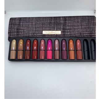 Mac ลิปสติก แมค ของแท้ เซ็ท 10 ชิ้น พร้อมกระเป๋า ครัช เก๋ สีสวย ของใหม่ ของแท้