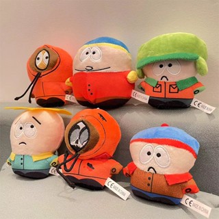 10cm South Park Plush Keychain Toys Cartoon Plush Doll Stan Kyle Kenny Cartman Plush Pillow Peluche Toys Children Birthday Gift