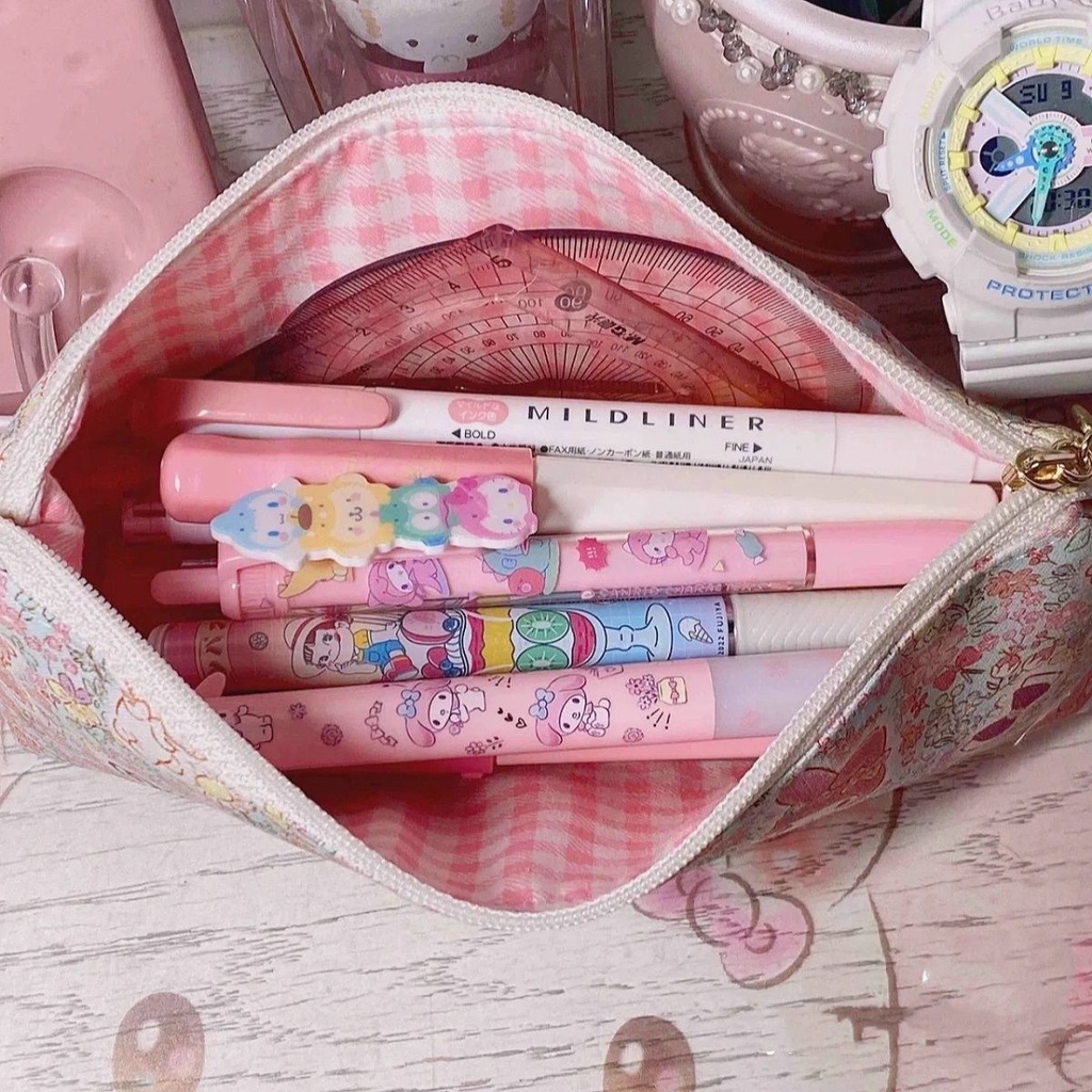 พร้อมส่ง-กระเป๋าดินสอ-พิมพ์ลาย-sanrio-สําหรับใส่เครื่องเขียน