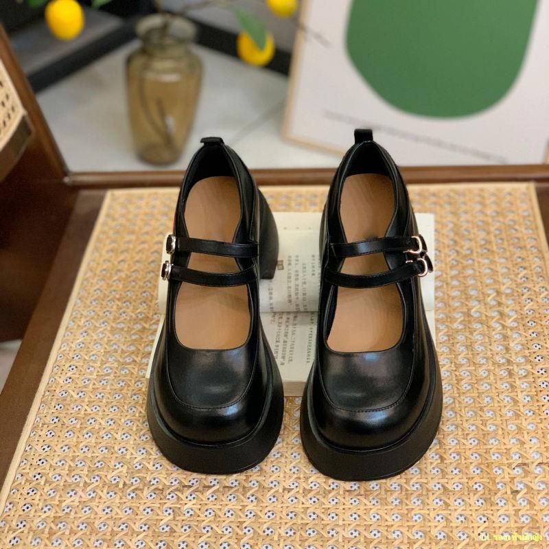 พร้อมส่ง-รองเท้า-mary-jane-พื้นหนา-6-ซม-รองเท้าโลฟเฟอร์ใหม่ของผู้หญิงญี่ปุ่น-jk-รองเท้าเดี่ยวรองเท้าหนังขนาดเล็ก