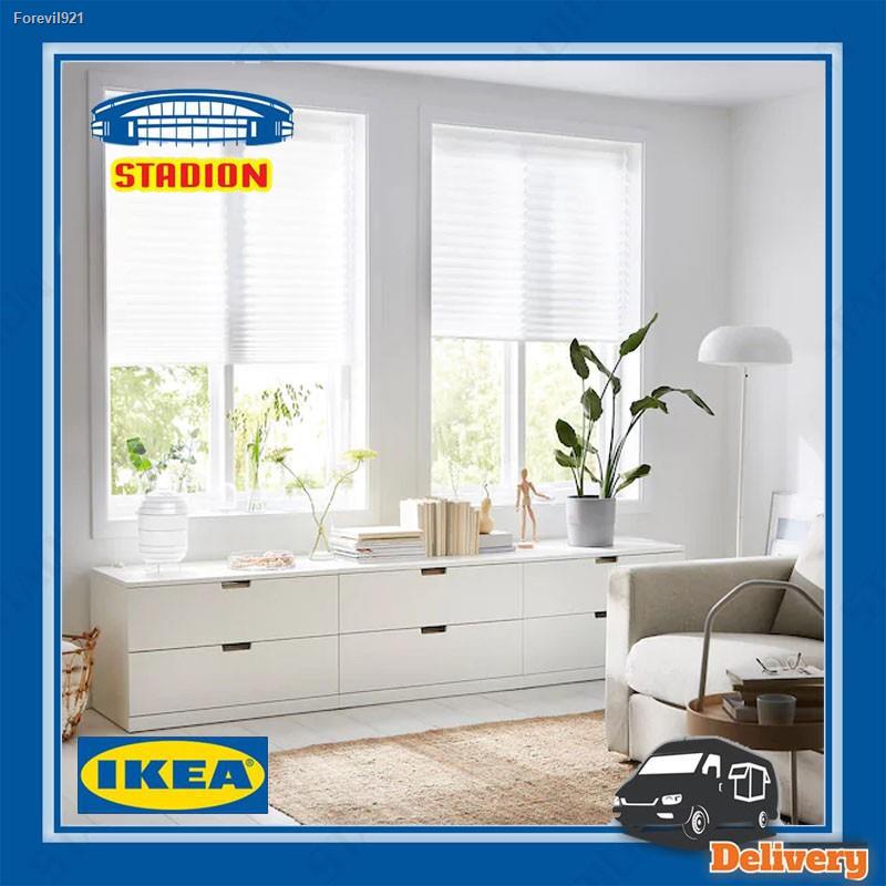 พร้อมสต็อก-มู่ลี่กรองแสง-มู่ลี่แบบจีบ-ผ้าม่าน-ฮูททีส-pleated-blind-schottis-ikea