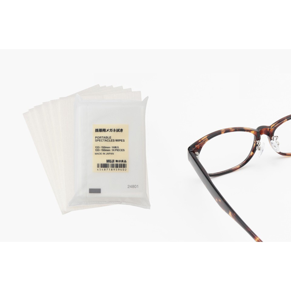 ภาพสินค้ากระดาษเช็ดแว่นมูจิ Muji Len Cleaing Glasses จากร้าน easteregg_store บน Shopee ภาพที่ 3