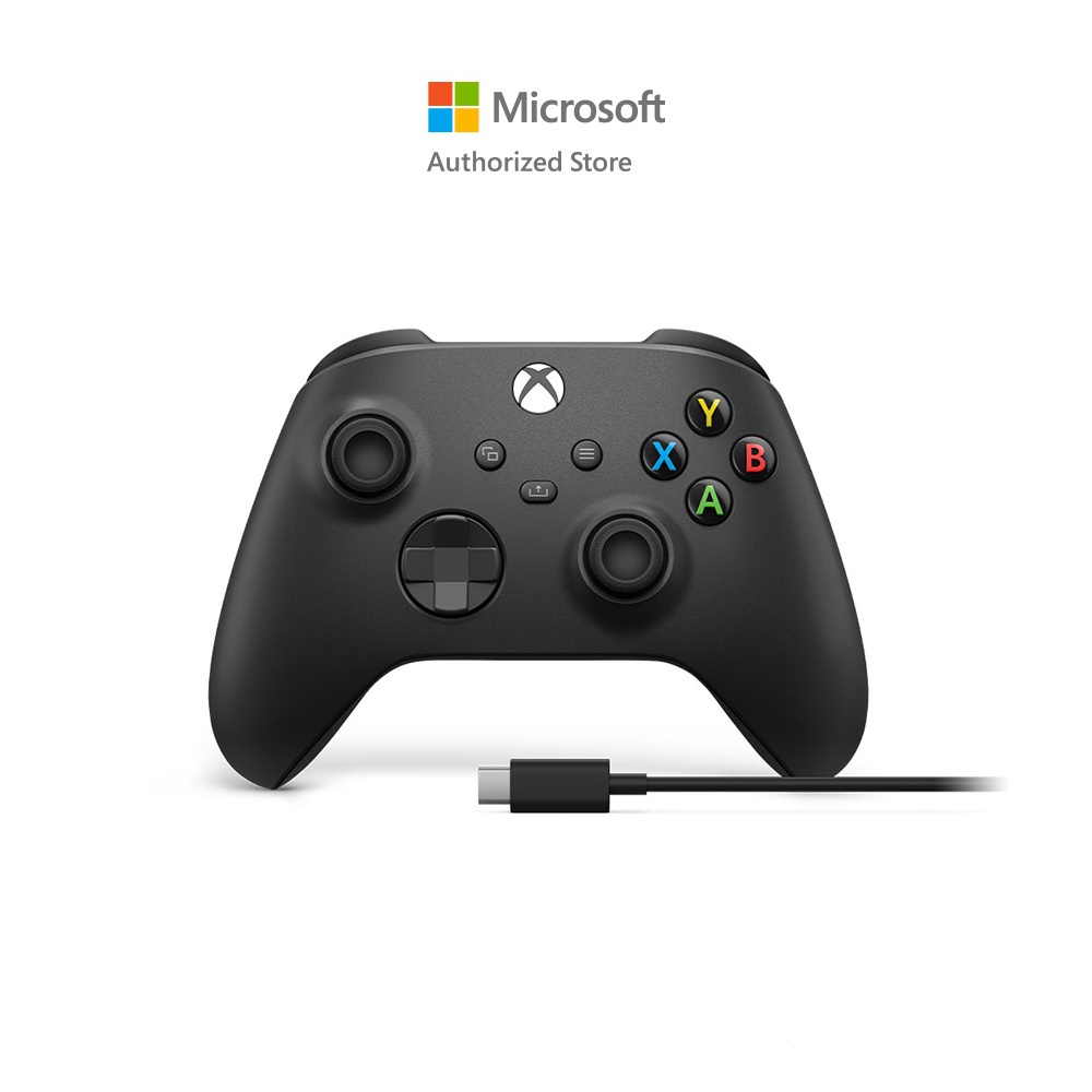 [Controller] Microsoft Xbox Black Controller UsbC Cable Shopee Thailand