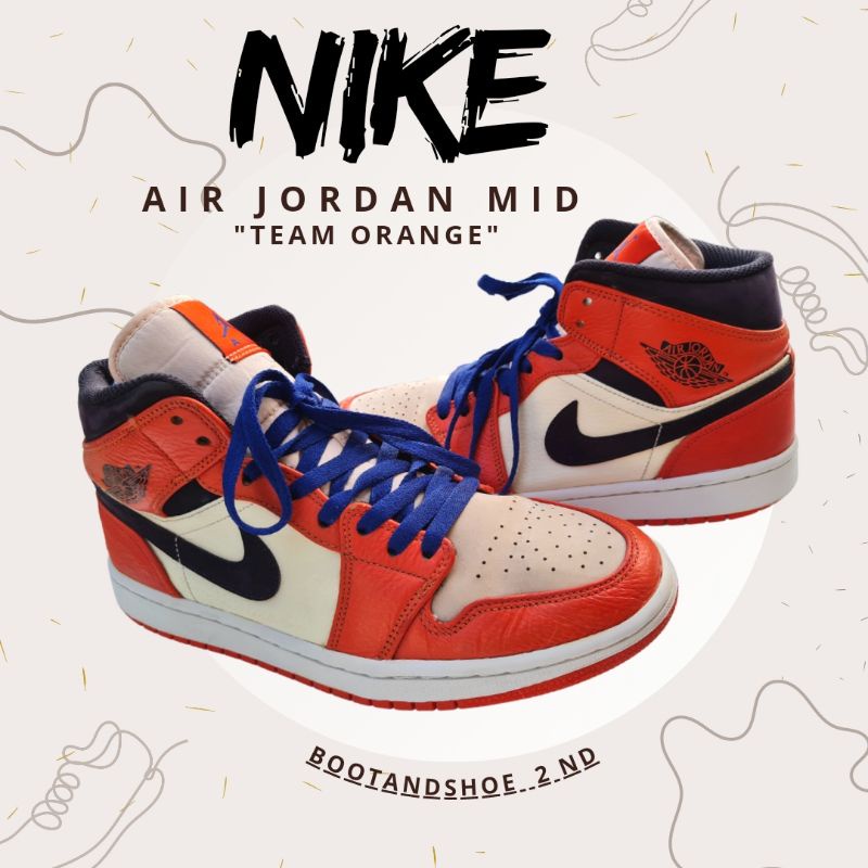 รองเท้ามือสอง-nike-air-jordan-mid-team-orange-size-41-26-cm-รองเท้าผ้าใบ