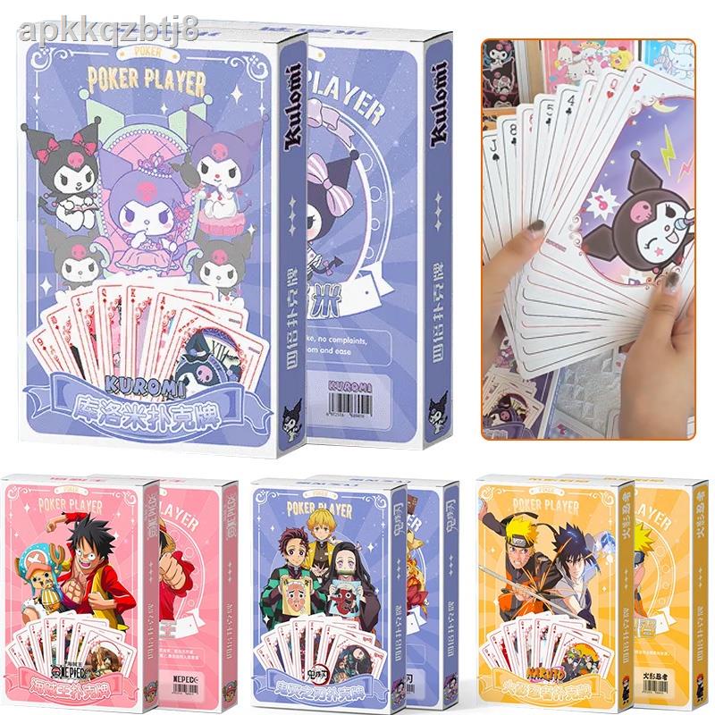 Oversize Anime Sanrio Naruto One Piece Wanted Playing Cards Kuromi ...