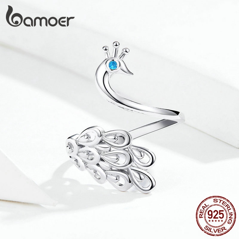 bamoer-925-แฟชั่นแหวนนกยูงเงิน-925
