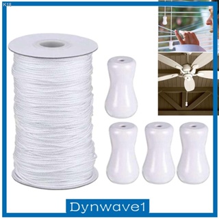 [Dynwave1feMY❤] White Braided Lift Shade Cord Wood Pendant for Aluminum Blind Shade