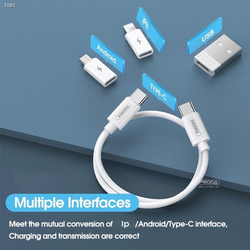 remax-cable-type-c-type-c-to-type-c-cable-fast-charging-cable-micro-usb-cable-mini-usb-cable-3-in-1-cable-ip-60w-rc-190