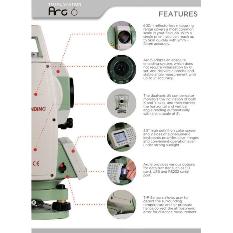 กล้องtotal-station-ยี่ห้อ-sanding-รุ่น-arc-6-non-prism-600-m-2-หน้าจอ