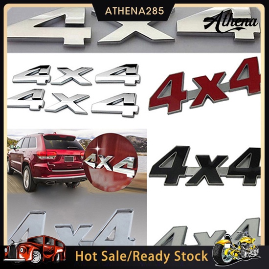 รถโลหะ-3d-4x4-displacement-badge-รถบรรทุกรถยนต์สติกเกอร์ตกแต่งสติกเกอร์ตกแต่ง