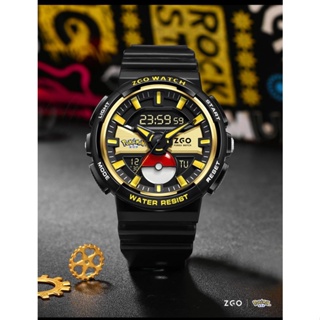 ⌚นาฬิกา⌚ZGO-Sanrioนาฬิกา Pokemon นาฬิกากีฬามัลติฟังก์ชั่นสำหรับนักเรียนมัธยมปลายนาฬิกาอิเล็กทรอนิกส์เรืองแสงกันน้ำ CATM