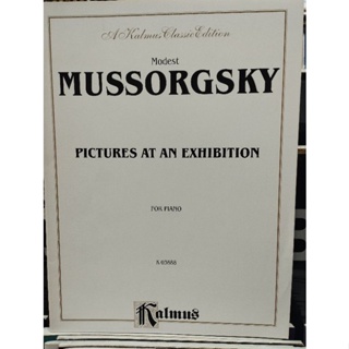 KALMUS EDITION - MUSSORGSKY PICTURES AT AN EXHIBITION (ALF)029156011944
