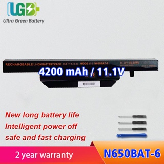 แบตเตอรี่ N650BAT-6เดิมสำหรับ HASEE God Of War K670E-G6D1 K670D-G4D3 CW65S08 T6-X4D1แล็ปท็อป11.1V 4200MAh