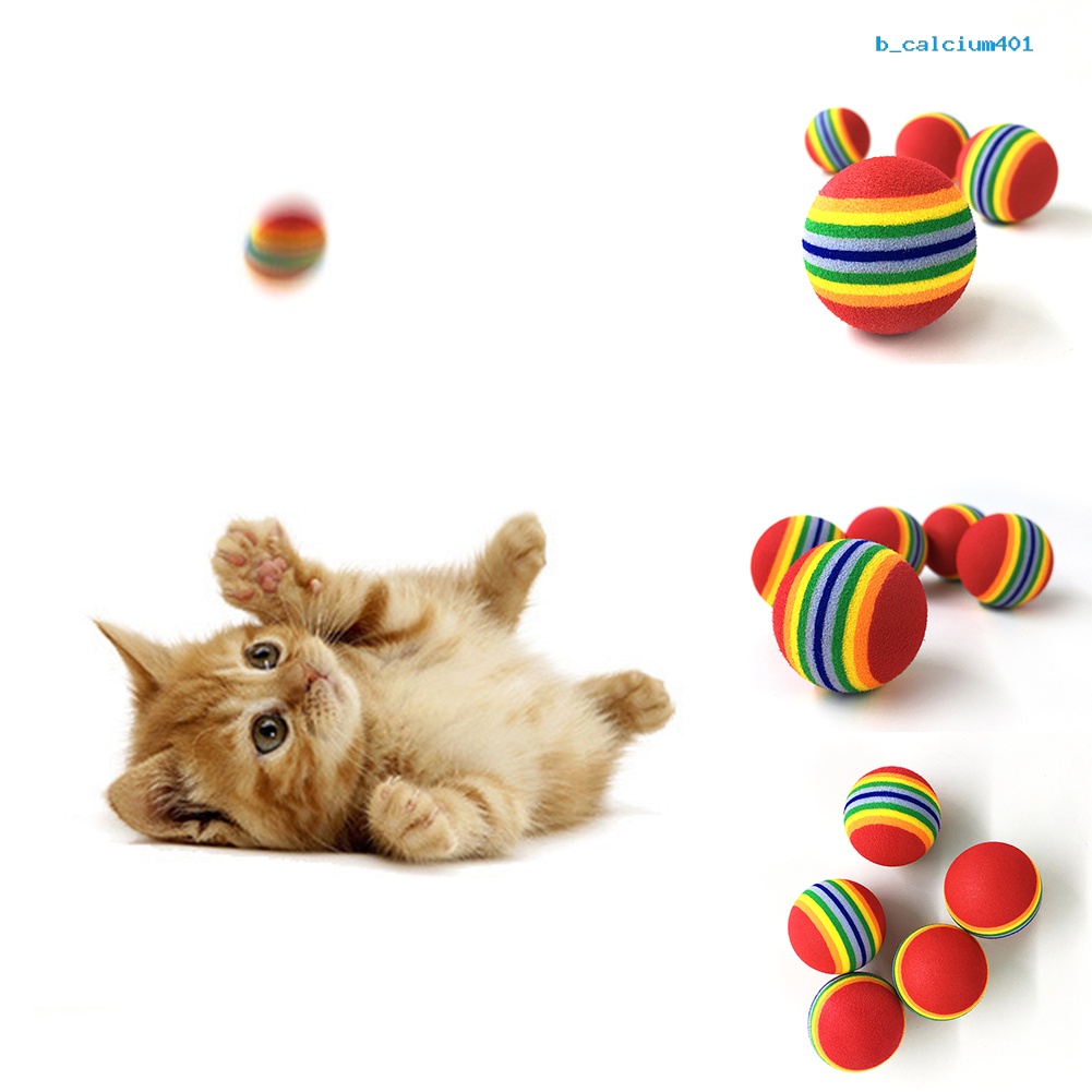 calciumzh-ของเล่นลูกบอลเคี้ยว-ลายทาง-สีรุ้ง-สําหรับสัตว์เลี้ยง-สุนัข-แมว