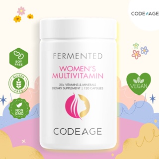 CODEAGE Women’s Daily Multivitamin - 120 Capsules 💕วิตามินและแร่ธาตุรวมมากกว่า 25 ชนิดสำหรับผู้หญิง💕