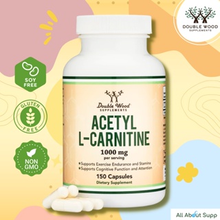 Acetyl L-Carnitine by DoubleWood ⚡เพิ่มประสิทธิภาพความแข็งแรงและพลังในการออกกำลังกาย เสริมสร้างระบบการรับรู้และสมาธิ⚡