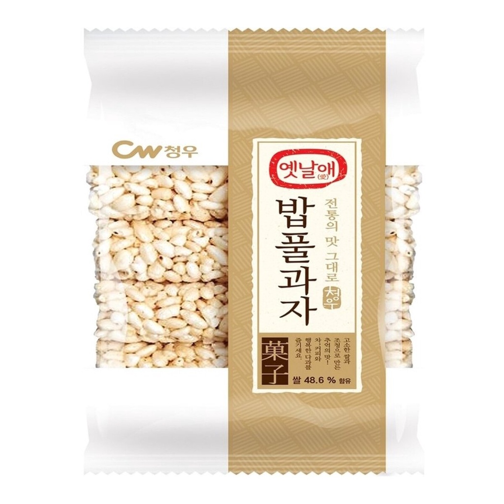 ขนมเกาหลี ขนมข้าวพอง cw korean traditional sweet rice snack 90g 청우 옛날에 ...