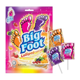 10 Packs Big Foot Sour Powder Lollipop (6pcs/pack)