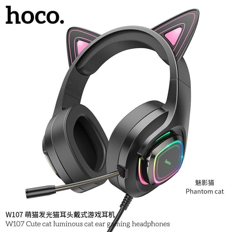 hoco-w107-หูฟัง-ครอบหูฟัง-สำหรับ-เล่นเกม-เปลี่ยน-สีได้-ใหม่ล่าสุด-แท้100