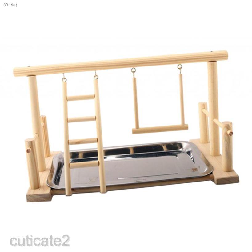 cuticateddmy-wood-parrots-playstand-bird-playground-wood-perch-gym-stand-playpen-ladder