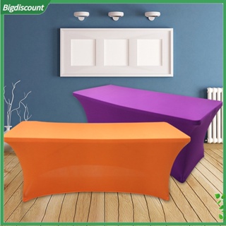 &lt;BIG&gt; ผ้าคลุมโต๊ะ ผ้าโพลีเอสเตอร์ ยืดหยุ่น สีพื้น สําหรับงานแต่งงาน งานเลี้ยง