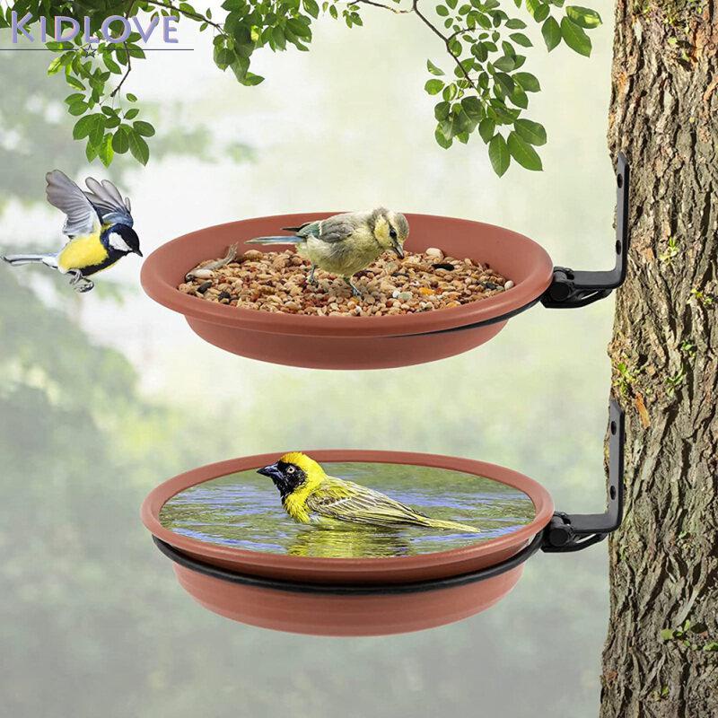 kidlove2pcs-hummingbird-ถาดให้อาหารกลางแจ้งความจุมากเครื่องป้อนนกติดตั้งง่ายพร้อมวงเล็บทนทาน