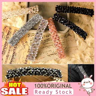 [B_398] Womens Fashion Bling Headwear Full Crystal Hair Clip Barrette Hairpin