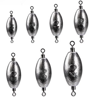 5 pcs/10 pcs ตะกั่วตกปลา Sinkers รูปไข่ Trolling ตกปลาน้ำหนักสำหรับ Bass Fishin ตกปลา 5g 8g 10g 15g 20g 30g 40g