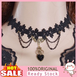 [B_398] Necklace Colorfast Lace Edge Alloy Lace Chain Necklaces for Wedding