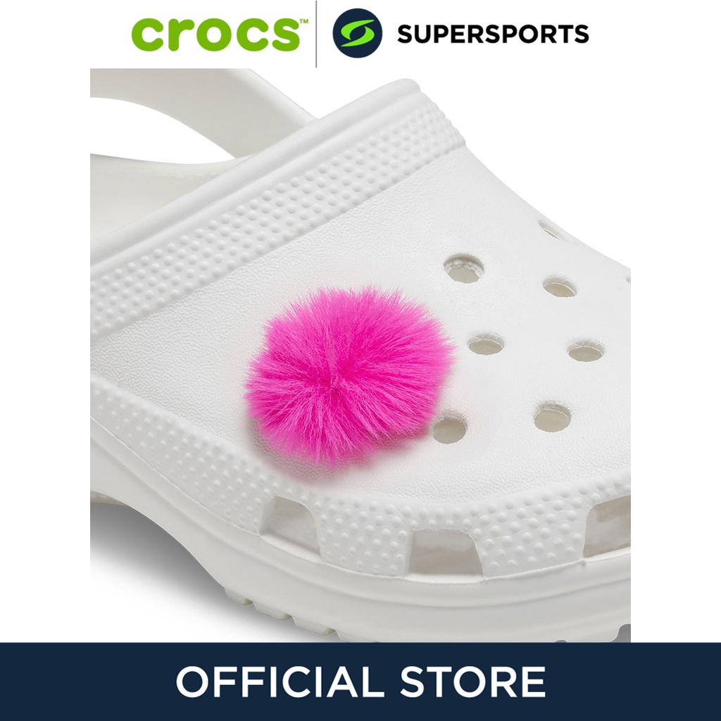 crocs-jibbitz-neon-mini-pink-puff-ball-ตัวติดรองเท้า