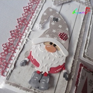 【AG】Xmas Santa Claus Cutting Dies DIY Scrapbook Paper Cards Craft Stencil Mold