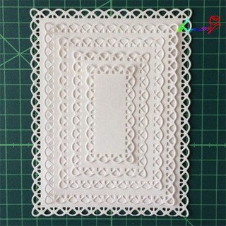 【AG】Cutting Dies Easy to Use Paper Embossing Tool Silver Lace Scrapbook Mold for Invitations