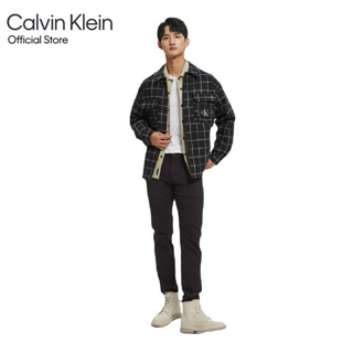 Calvin Klein กางเกงยีนส์ผู้ชาย ทรงเข้ารูป Slim รุ่น J322285 1BY - สีดำ